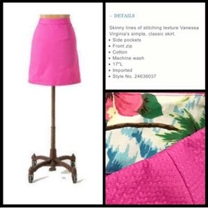NEW Vanessa Virginia POCKETS Preppy Twill  Skirt 6
